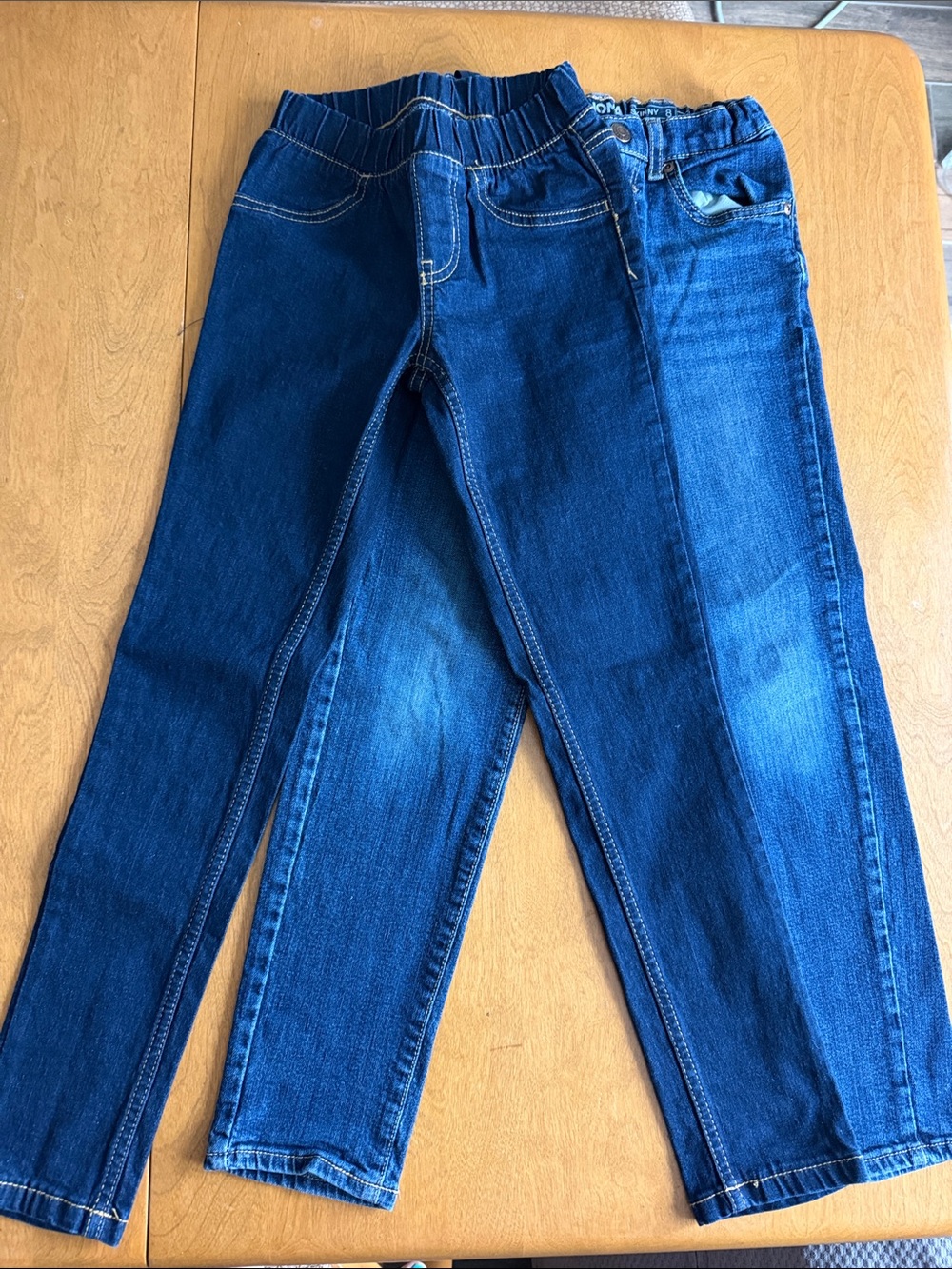 Cat & Jack Kids Blue Denim Jeans Duo - Elastic Waist